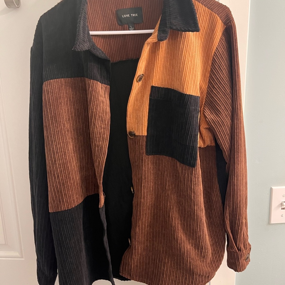 Love Tree Multicolor Corduroy Jacket